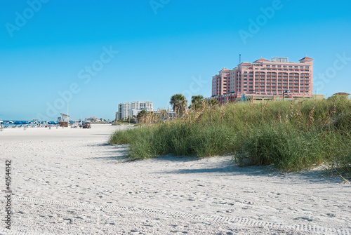 sunshine beach in Clearwater of Tampa Florida America photo