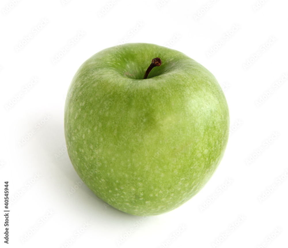 Green apple isolated over white background Green apple isolated over white background