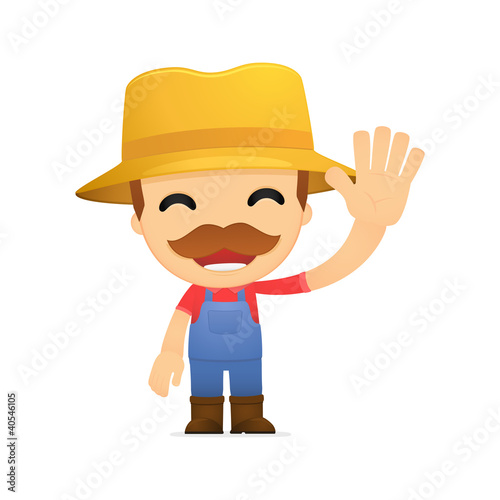 funny cartoon farmer