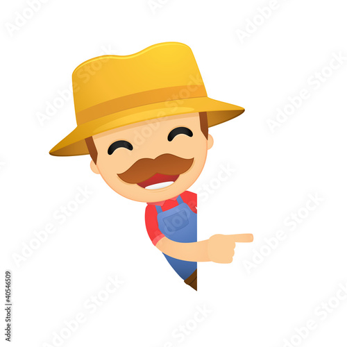 funny cartoon farmer