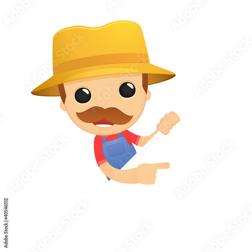 funny cartoon farmer