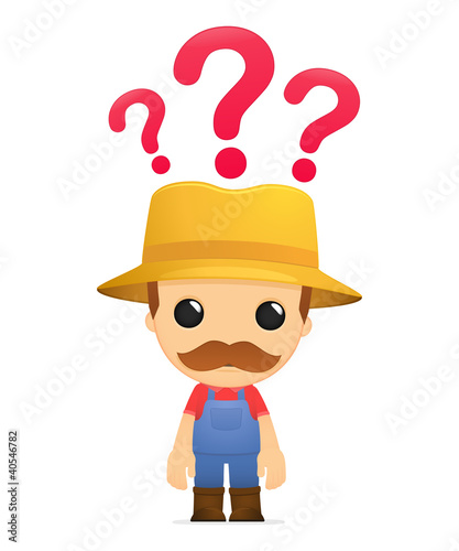 funny cartoon farmer