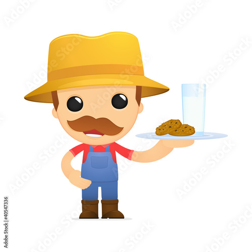 funny cartoon farmer