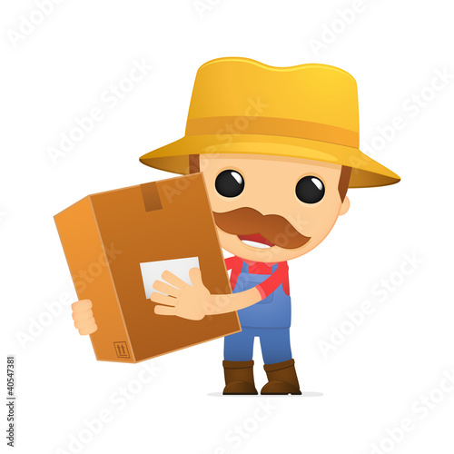 funny cartoon farmer