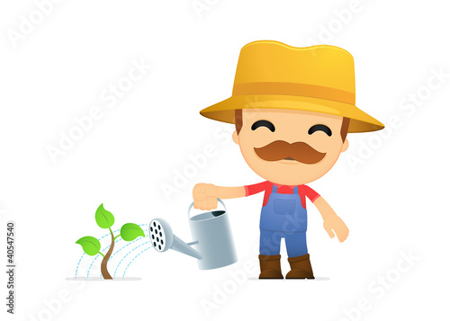 funny cartoon farmer