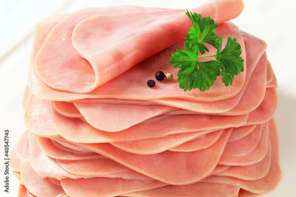Sliced ham Sliced ham