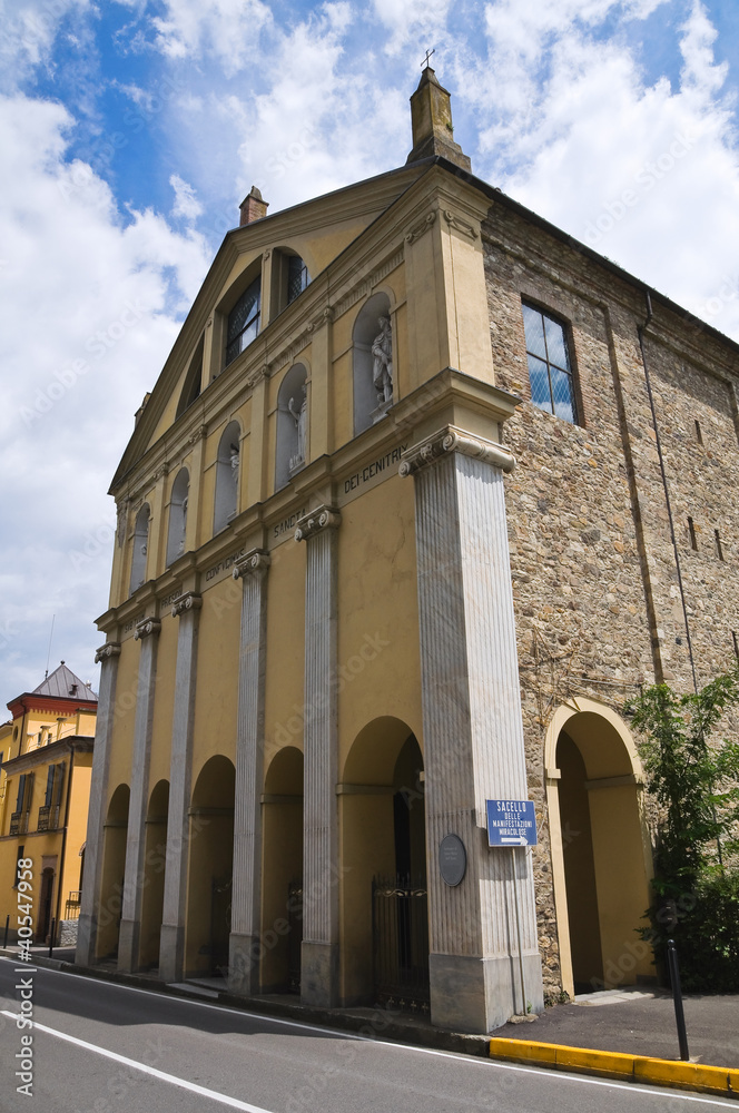 Sanctuary of Madonna dell'Aiuto. Bobbio. Emilia-Romagna. Italy.