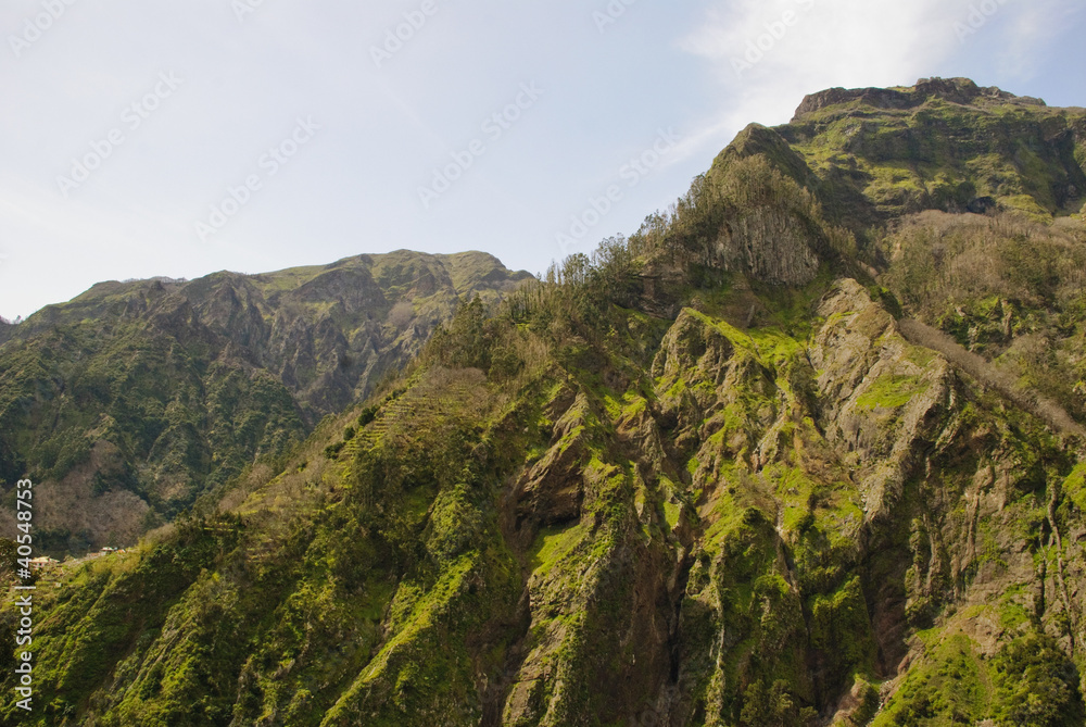 Curral das Freiras mountains, Madeira island, Portugal