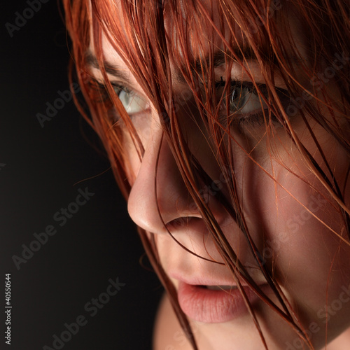 disheveled beauty woman photo