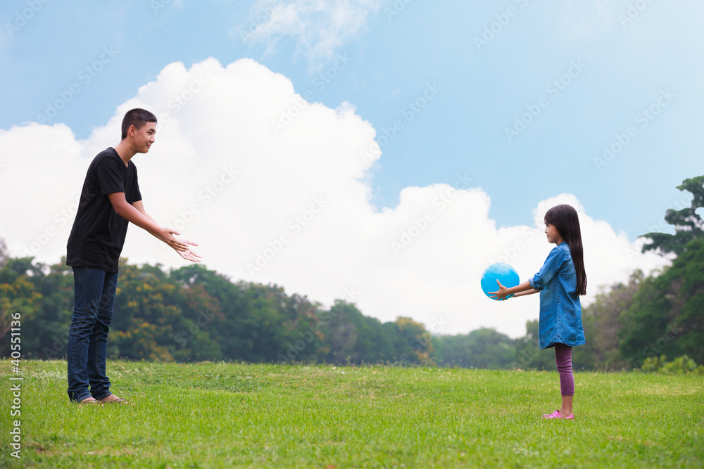 Playing ball