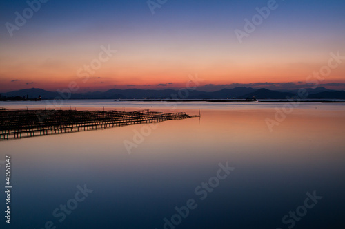 Fotografía 瀬戸内海の夜明け
