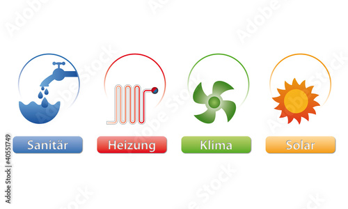 Sanitär - Heizung - Klima - Solar - Logos photo