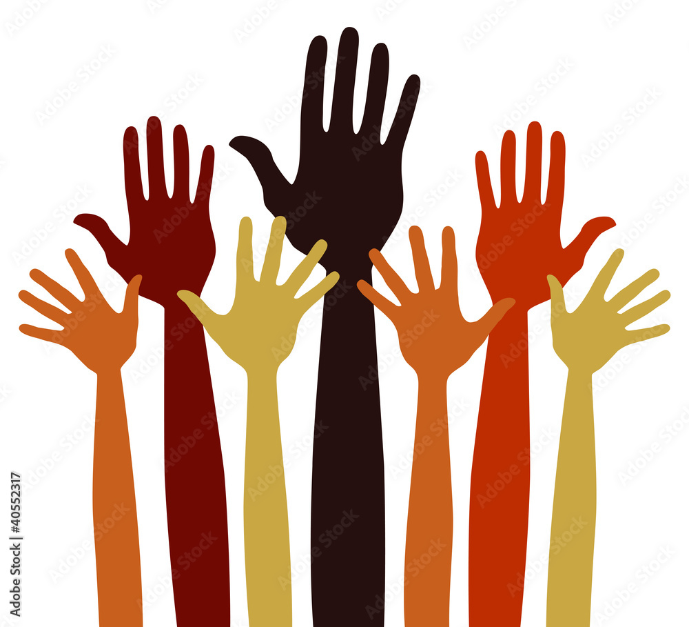 Volunteering or charitable hands vector. Volunteering or charitable hands vector.