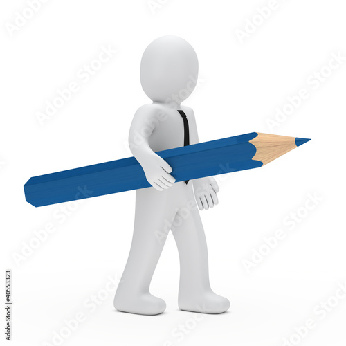 businessman pencil