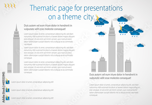 Bad weather background. City theme