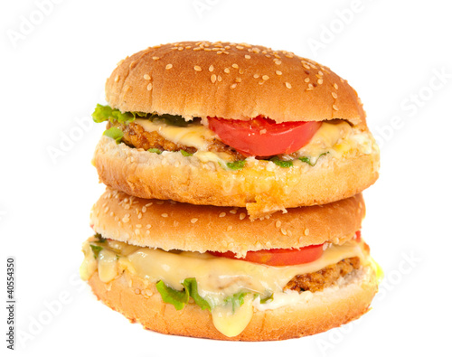 cheeseburger isolated