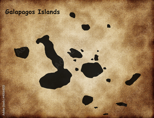 Galapagos Islands in the old style