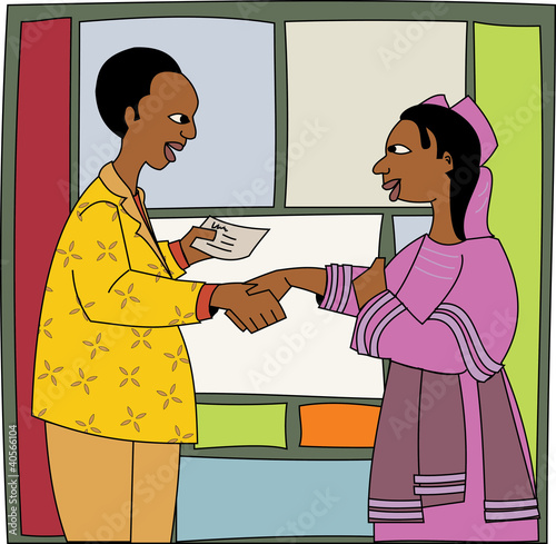 Young black professional gameshow host