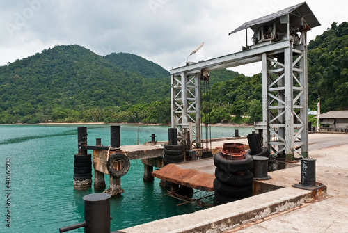 The Koh Chang ferry pier