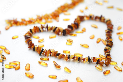 Natural amber necklace