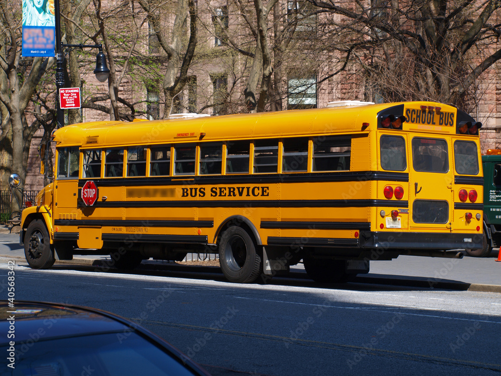 Bus scolaire à New-york