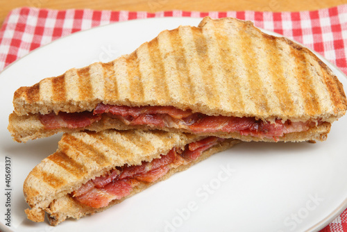 Toasted Sandwich with Bacon