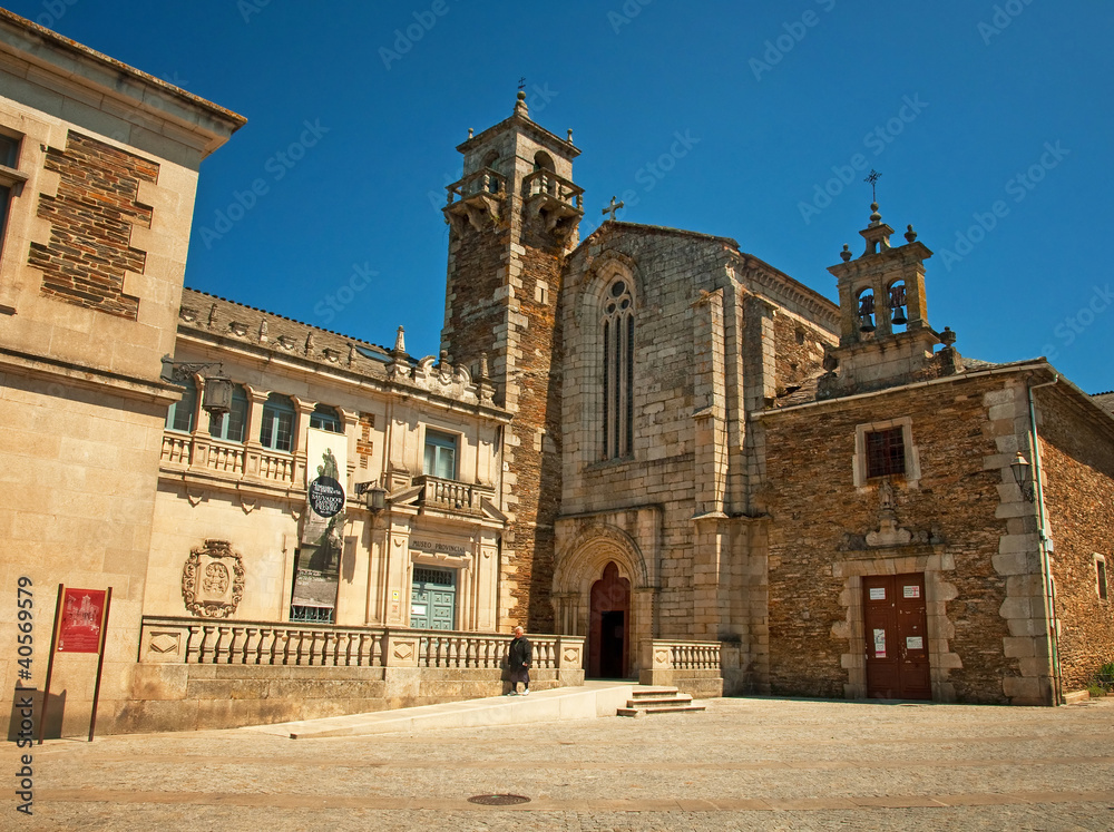 Nice church in the old town of Lugo, Spain