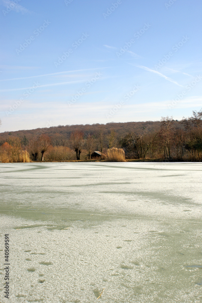 Obraz premium Wintersee