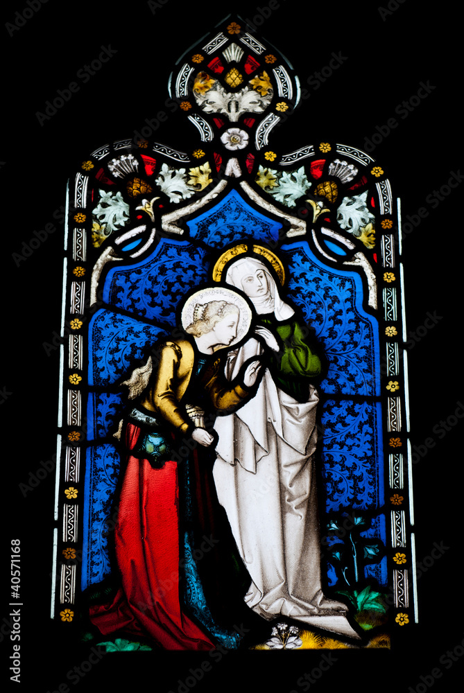 Fototapeta premium Religious stained glass window