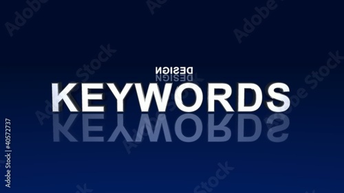 Text Rotation - Keywords Design Content Ranking Blau 1