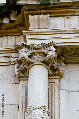 facade of the University of Alcala de Henares, Madrid, Spain