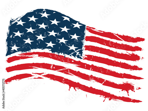 grunge usa flag