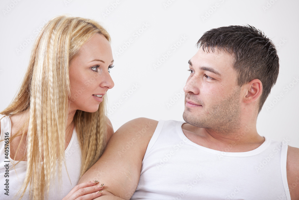 Couple in nightwear Couple in nightwear