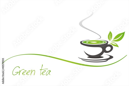 green tea, tea leaves , business logo design, India