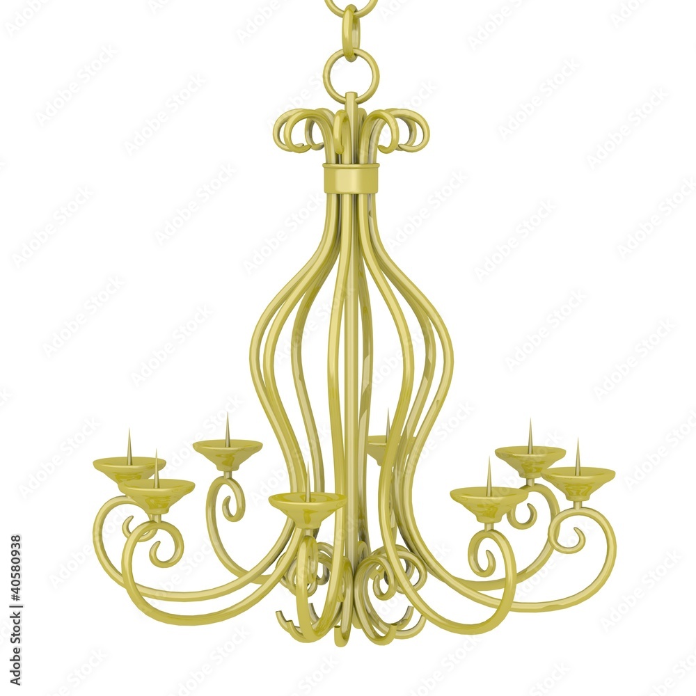 3d render of old candlestick 3d render of old candlestick
