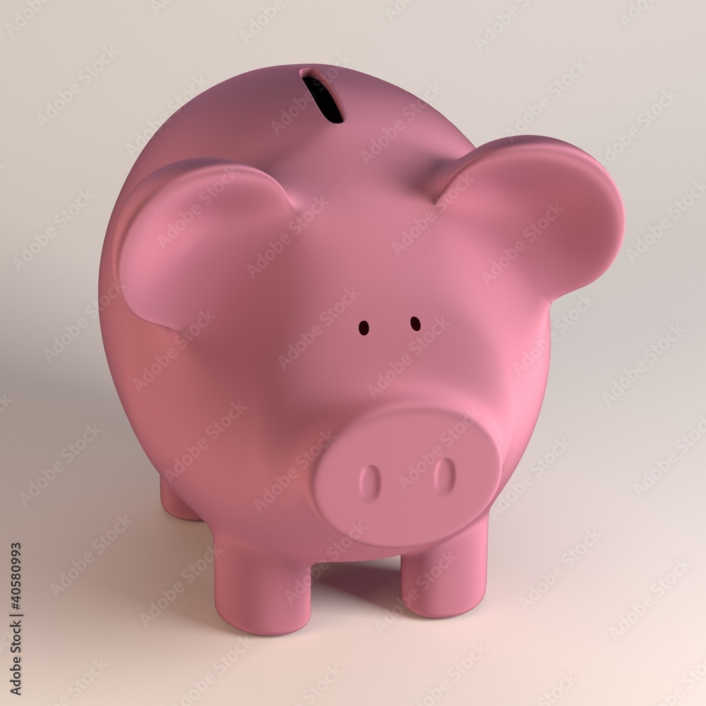 Fototapeta premium 3d render of piggy bank