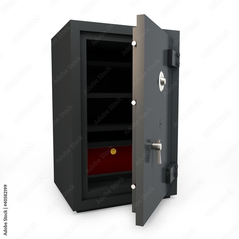 3d open safe box 3d open safe box