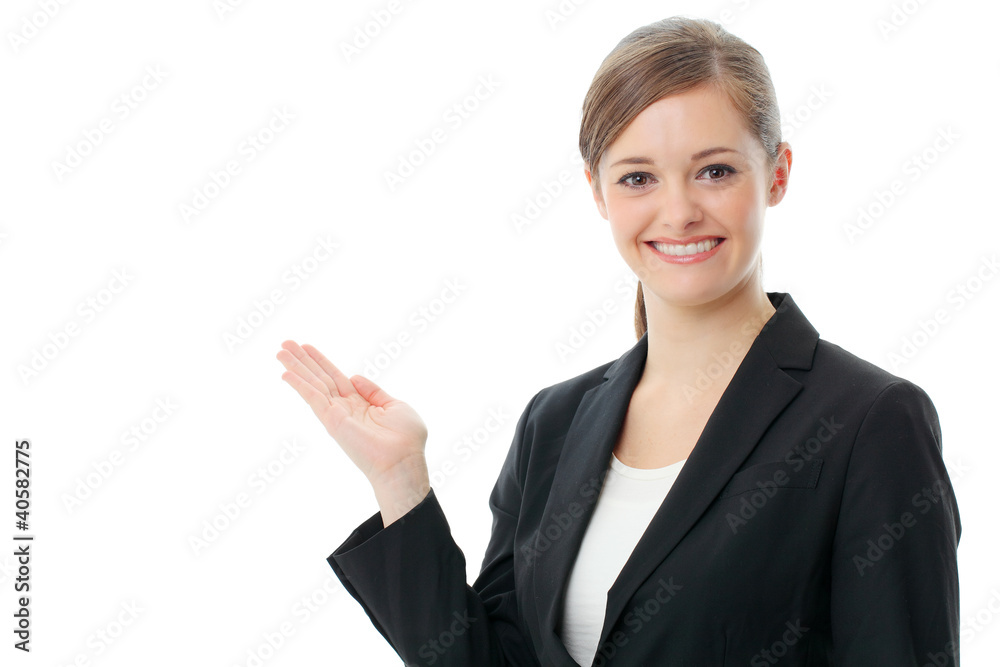Portrait of a young attractive business woman. Portrait of a young attractive business woman.