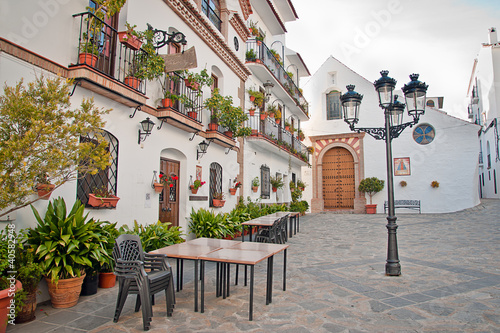Canillas de Albaida in Spain, a traditional white town/village photo
