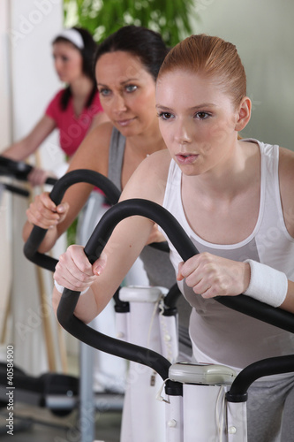 Women at the gym