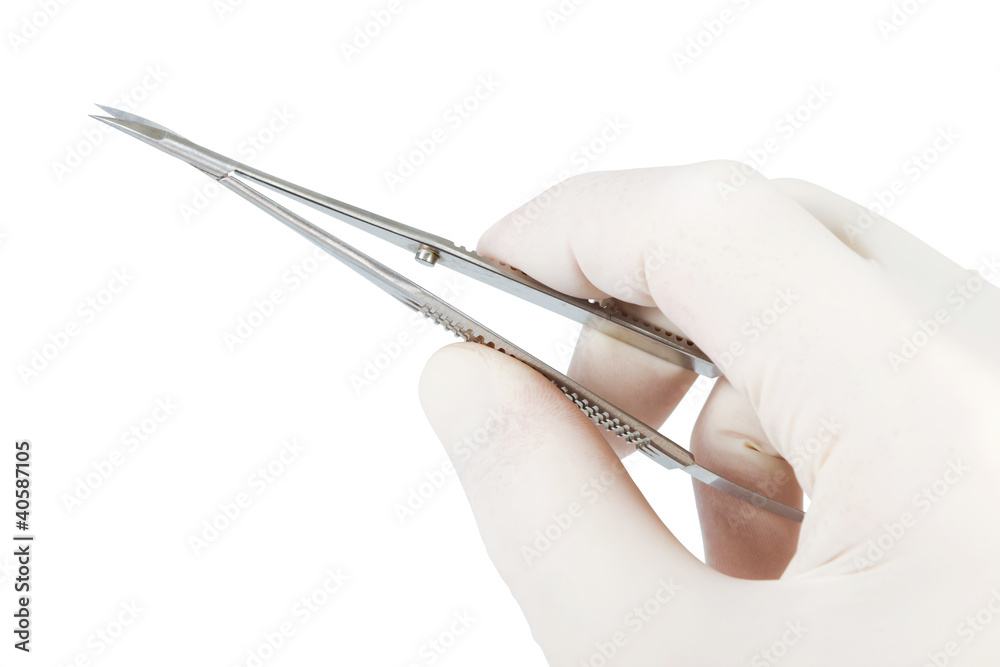 © sasel77 - Hand mit Mikro-Schere © sasel77 - Hand mit Mikro-Schere