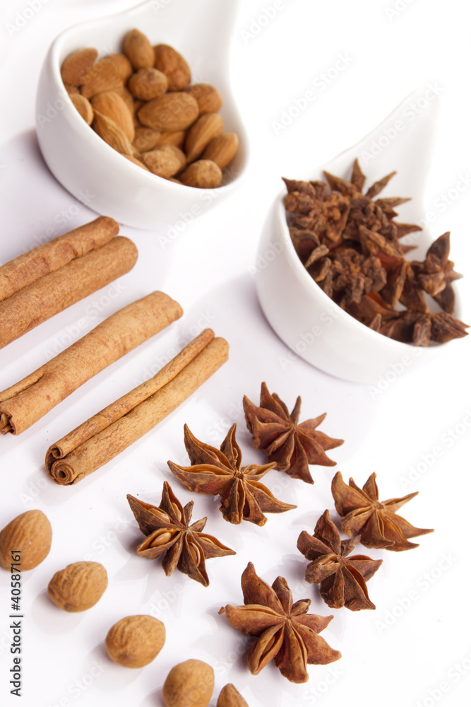 cinnamon, star anise and almond