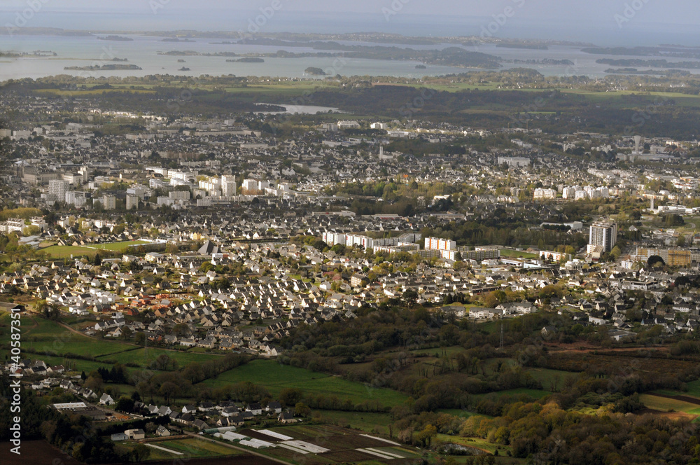 Vannes vue du ciel