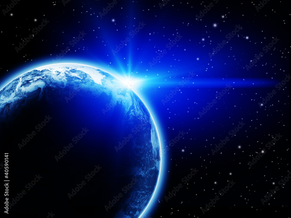 Fototapeta premium Space dawn