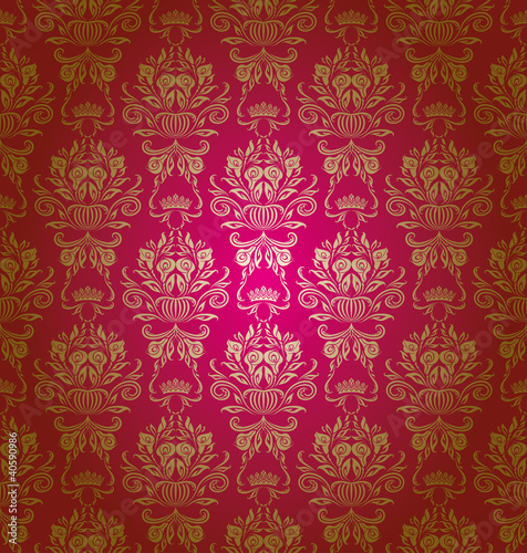 damask seamless floral pattern