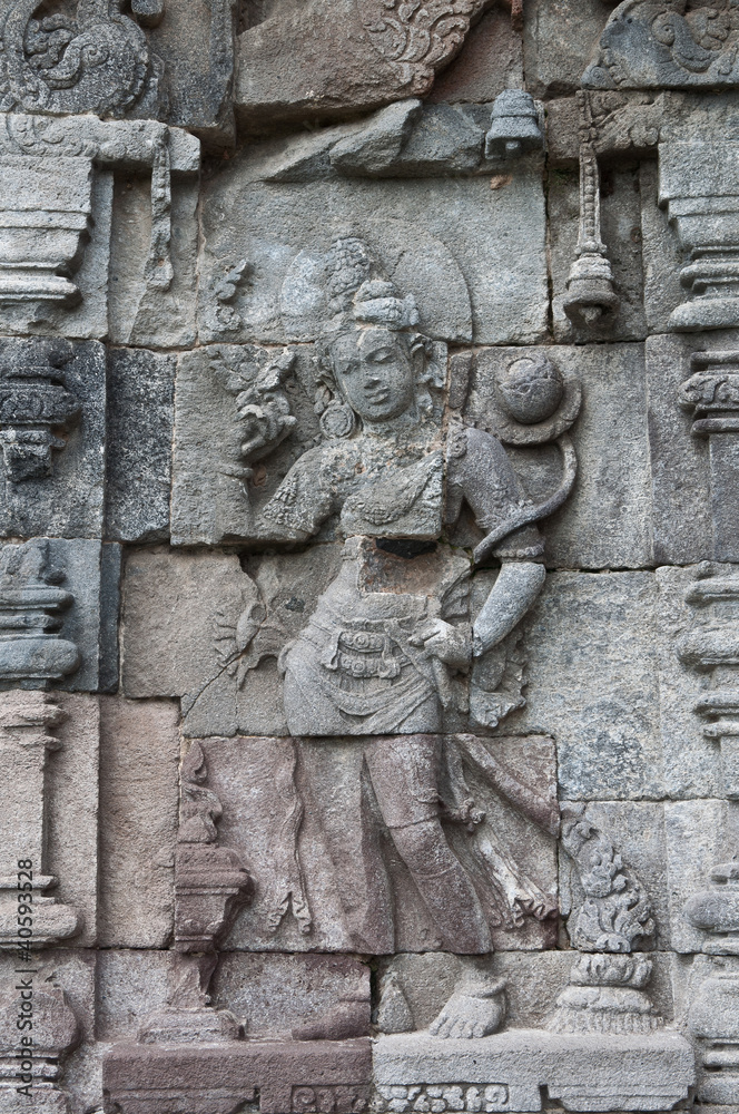 Carved stone at Borobudur