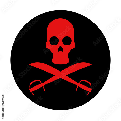 Red pirate icon