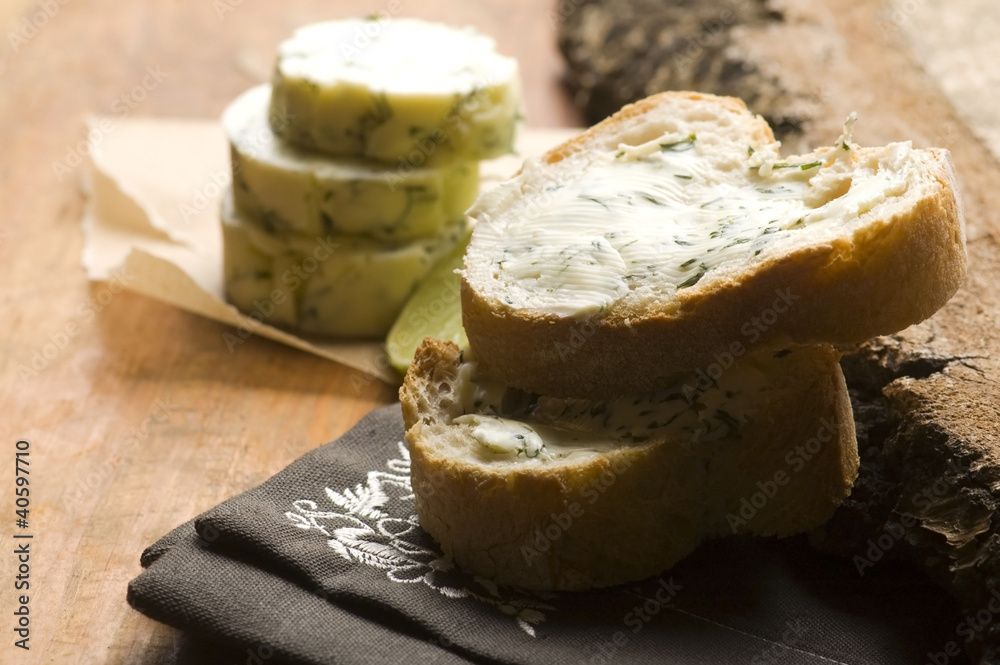 Herbs butter with lime