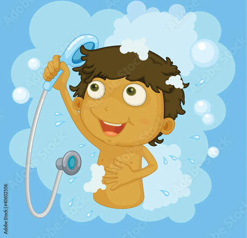 Shower time.
