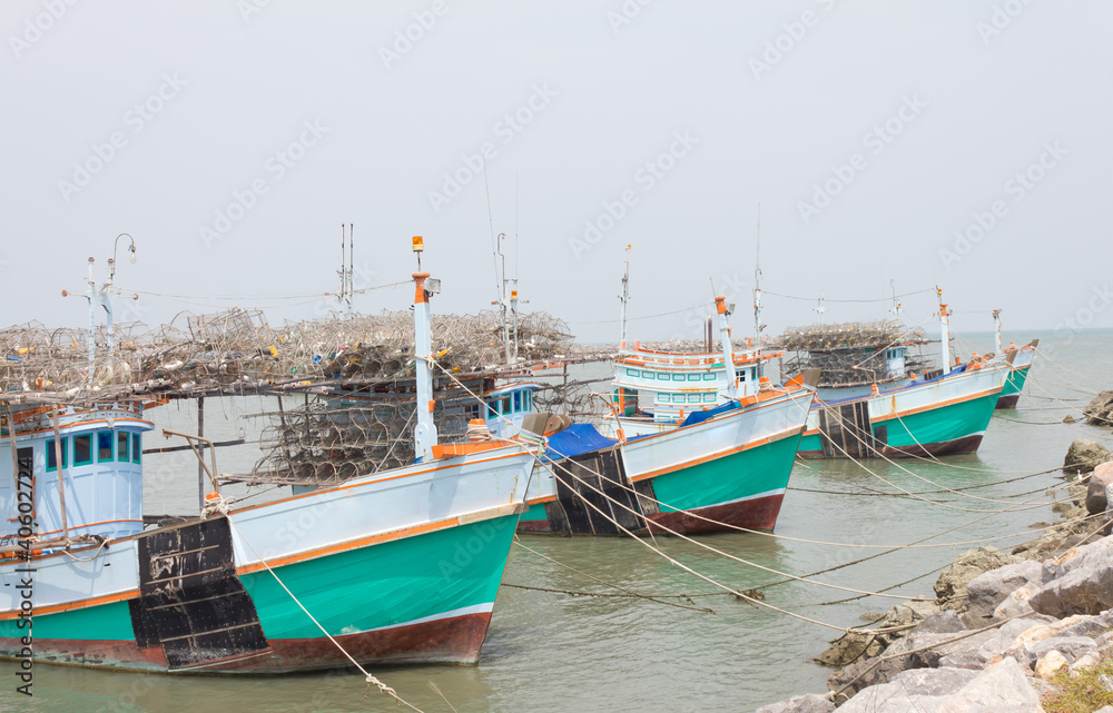 fishing boat on the sea